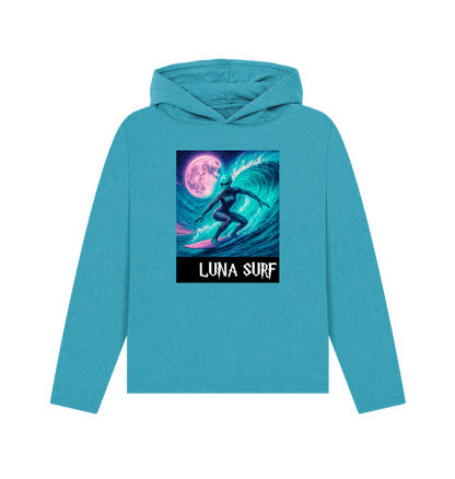Ocean Blue Recycled Hoody Front