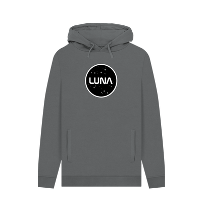 Slate Grey Mens Luna Constellation Hoodie