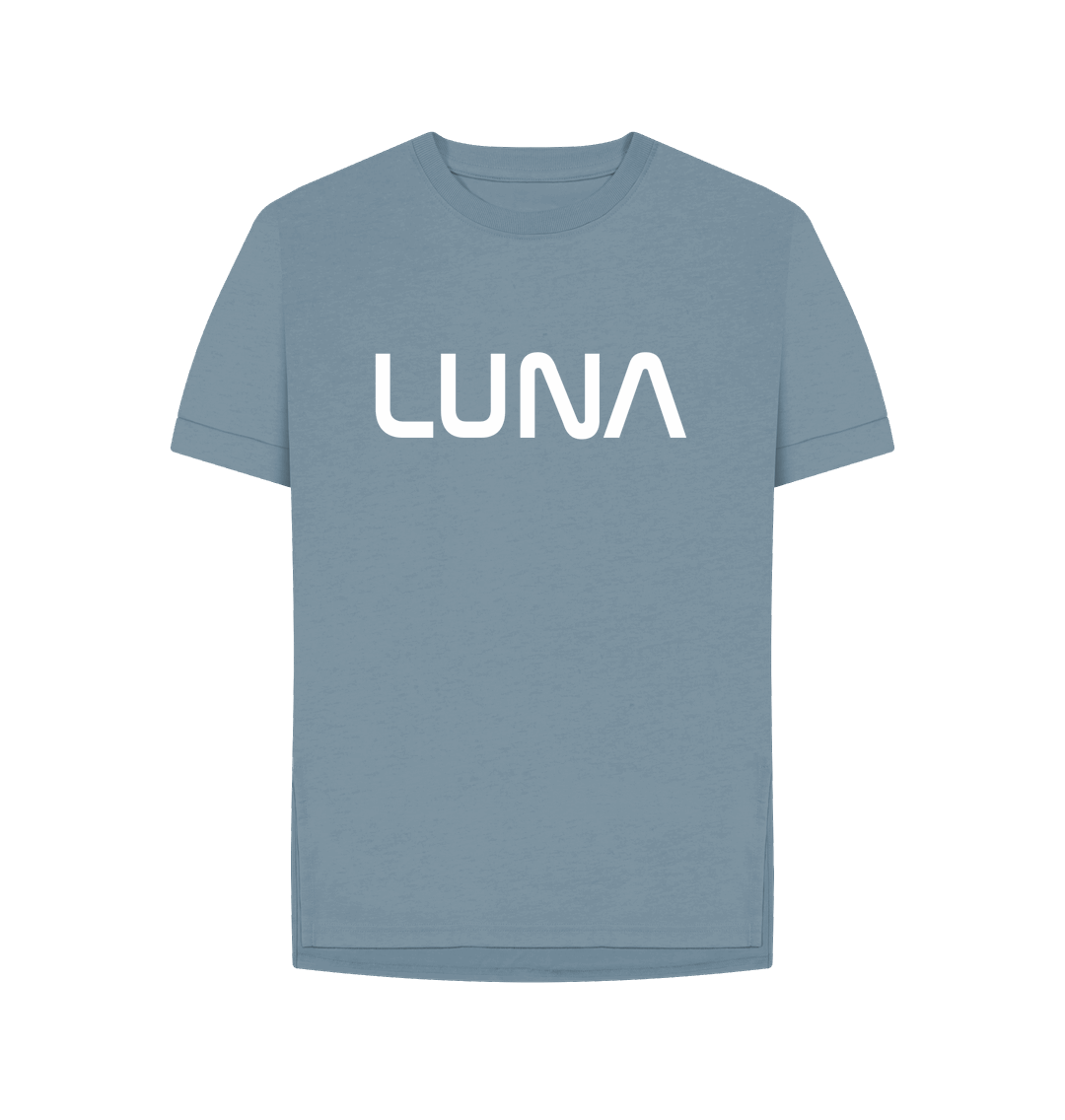 Stone Blue Womens Relaxed Fit Astro Tee