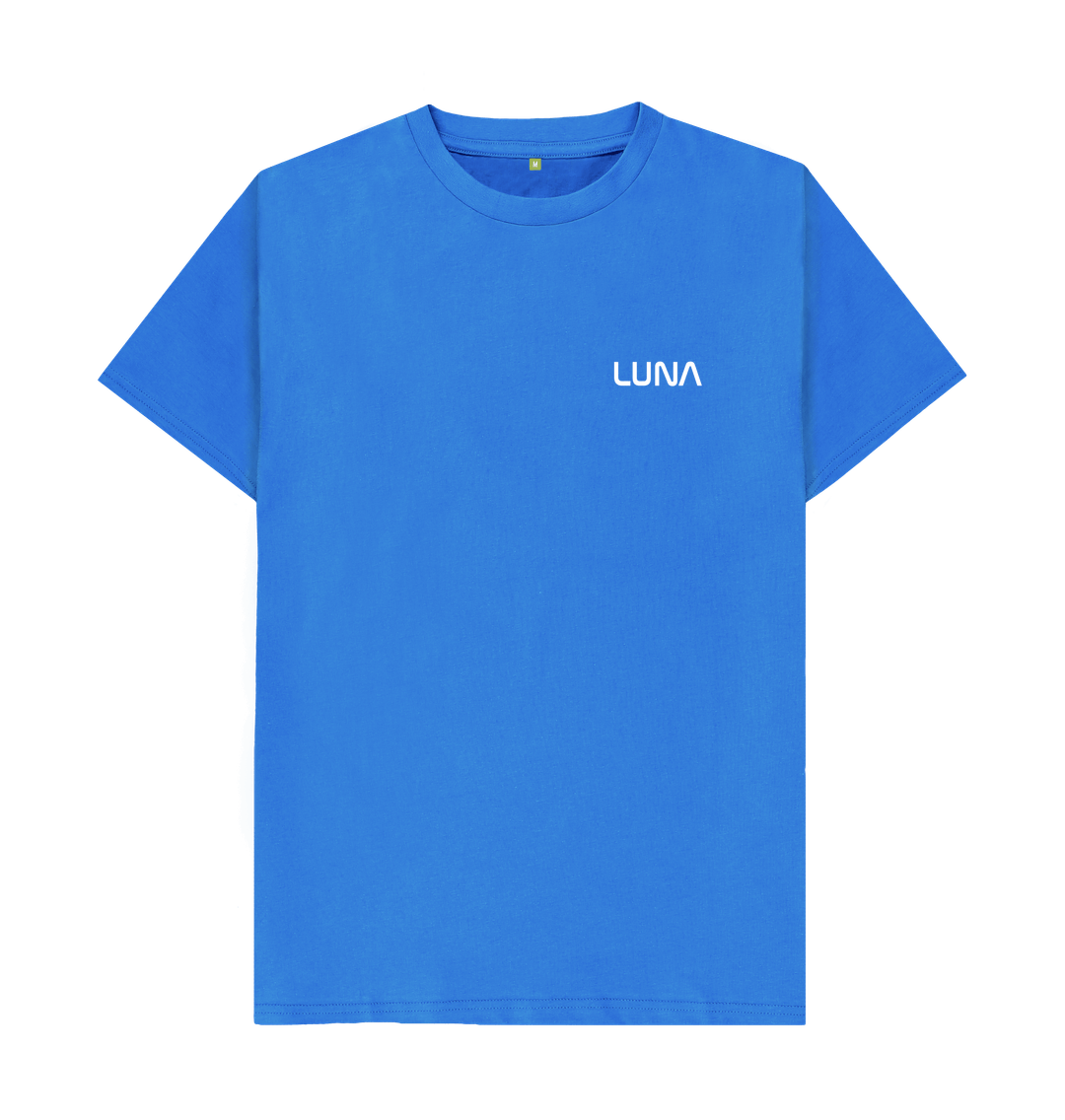 Bright Blue Mens Beamed Alien Tee