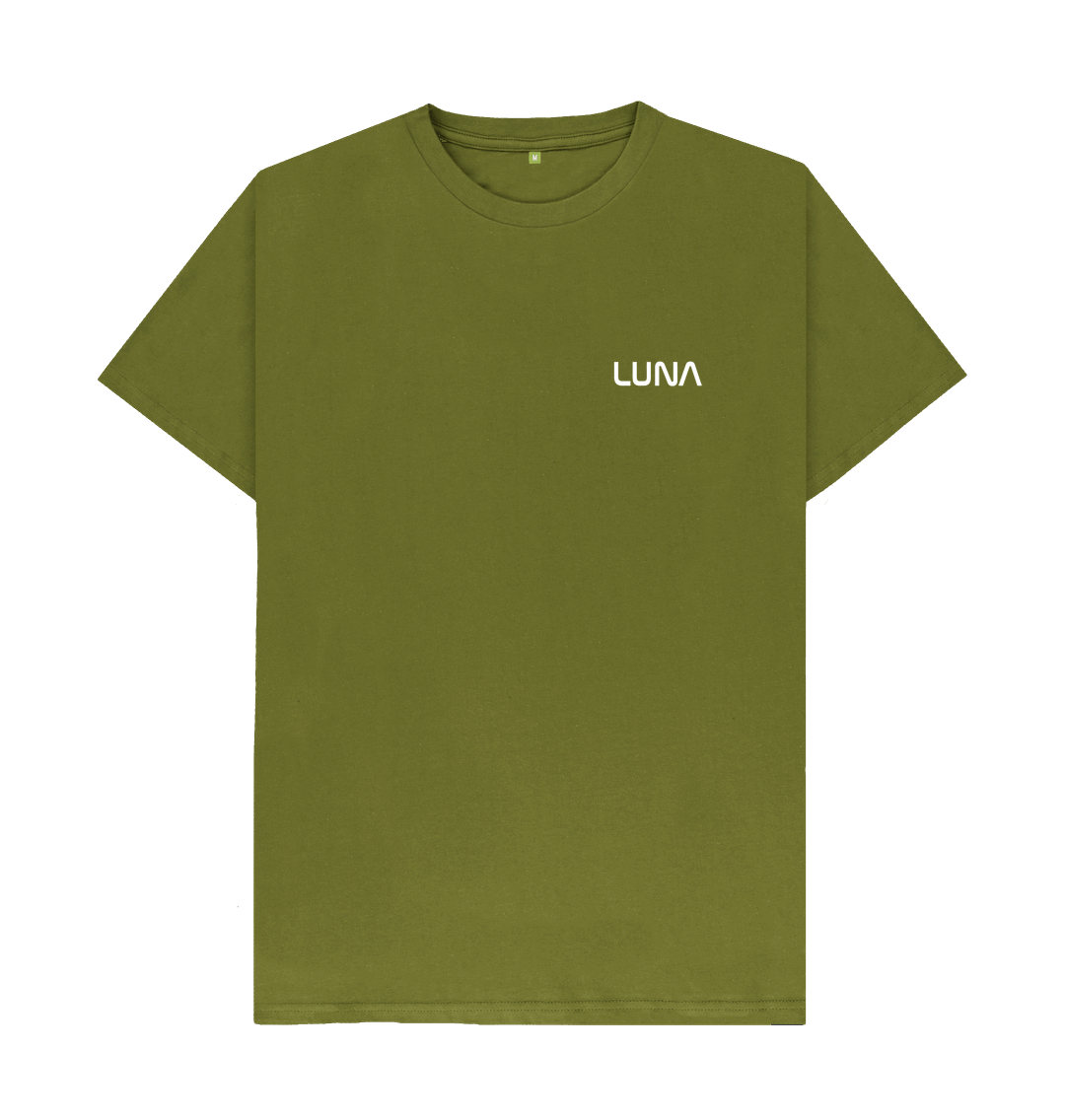Moss Green Mens Beamed Alien Tee