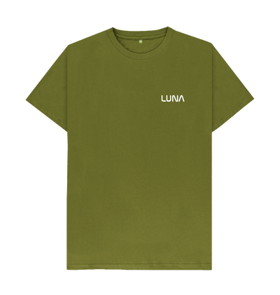 Moss Green Mens Beamed Alien Tee