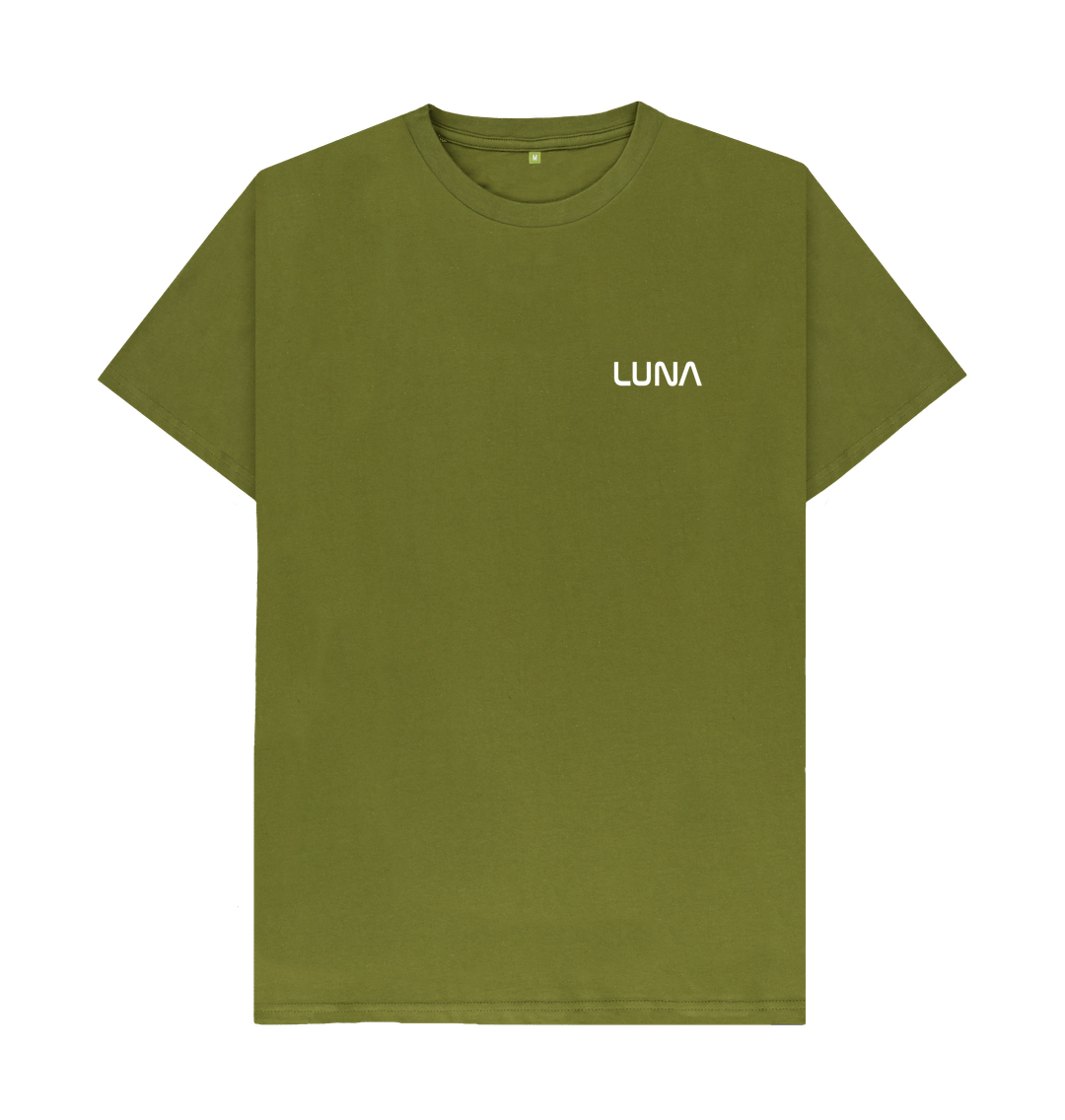 Moss Green Mens Beamed Alien Tee