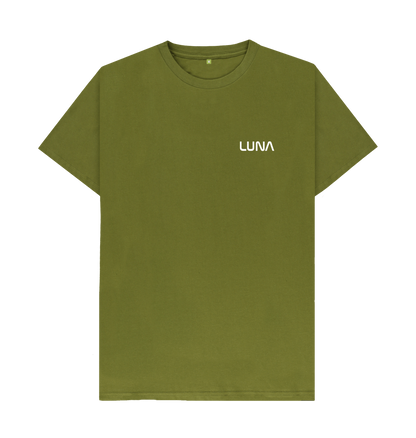 Moss Green Mens Beamed Alien Tee