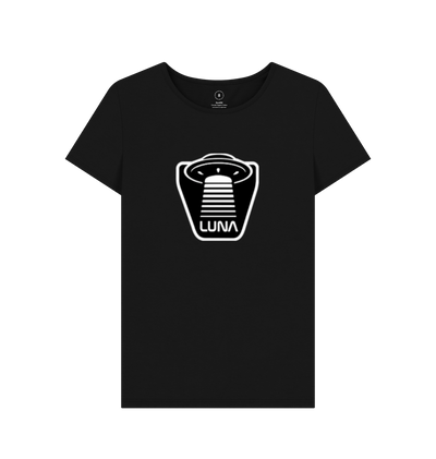 Black Recycled Printed T-Shirt Front