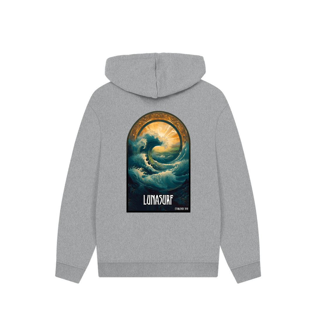 Athletic Grey Printed Hoody