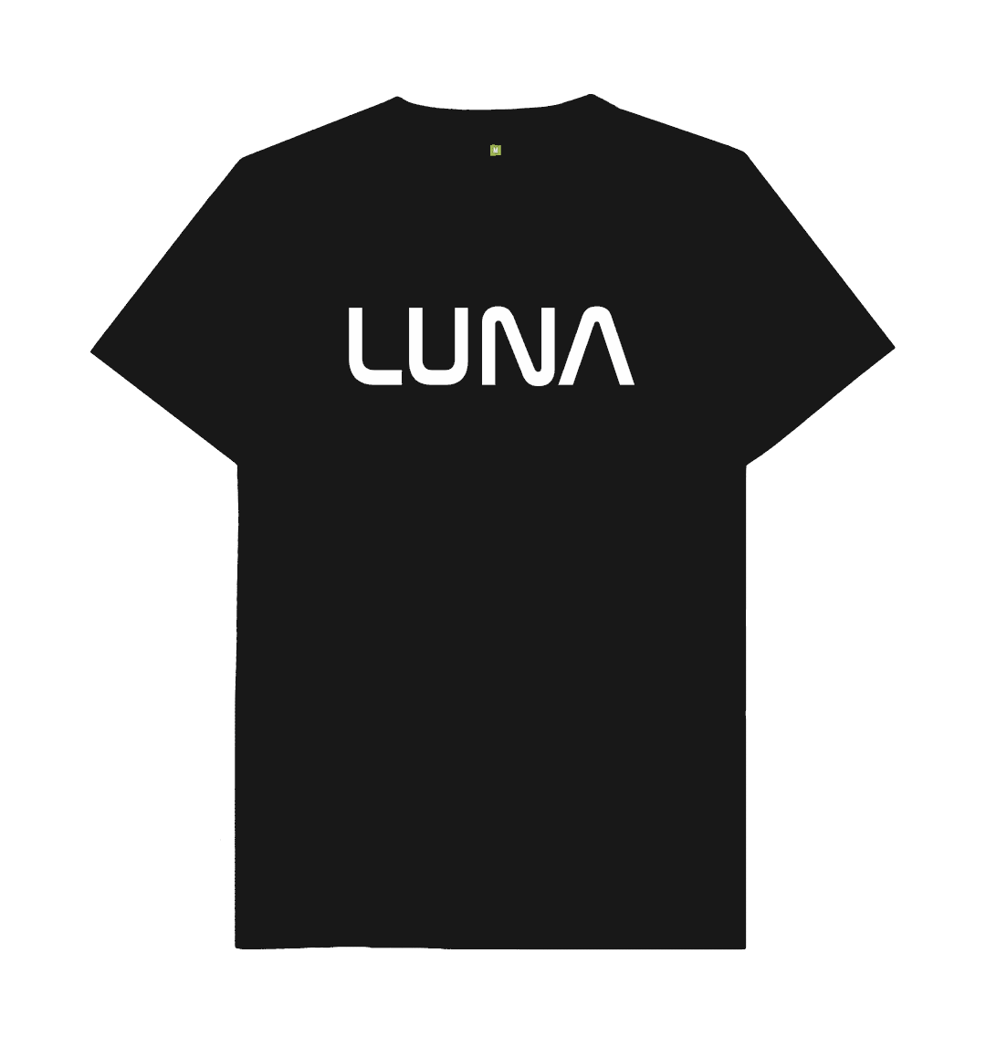 Black Mens Astro Tee White