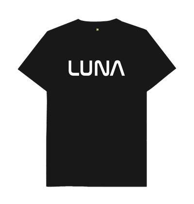 Black Mens Astro Tee White