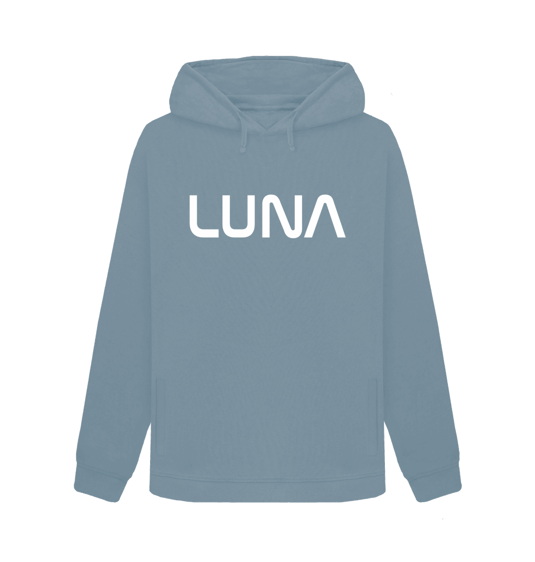 Stone Blue Womens Astro Pullover Hoodie