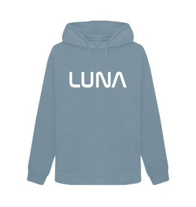 Stone Blue Womens Astro Pullover Hoodie