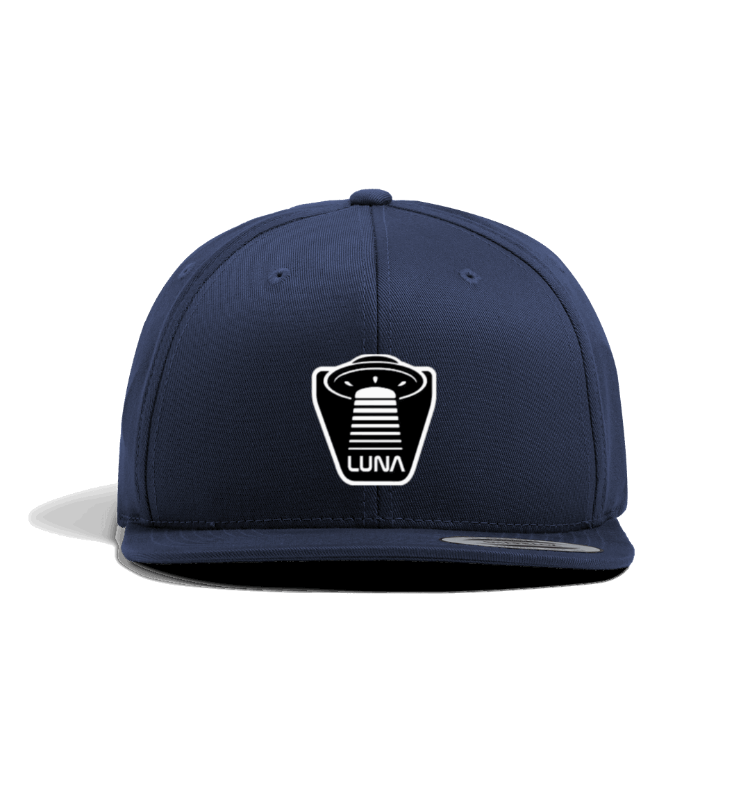 Navy Luna BEAMED Snapback Cap