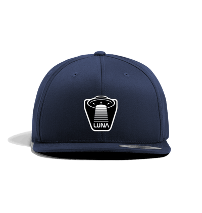 Navy Luna BEAMED Snapback Cap