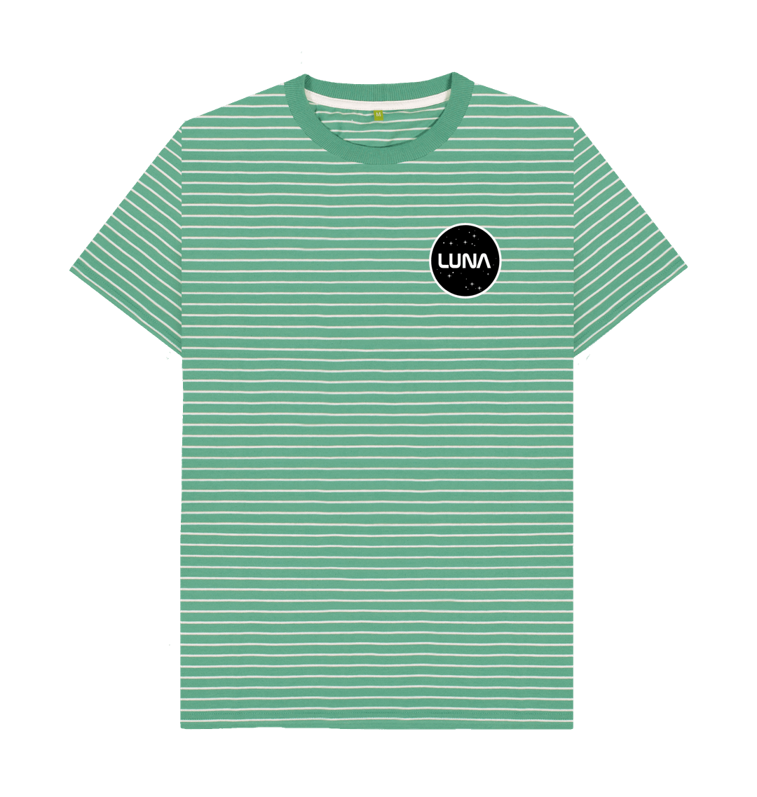 Green Stripes Printed Premium T-Shirt