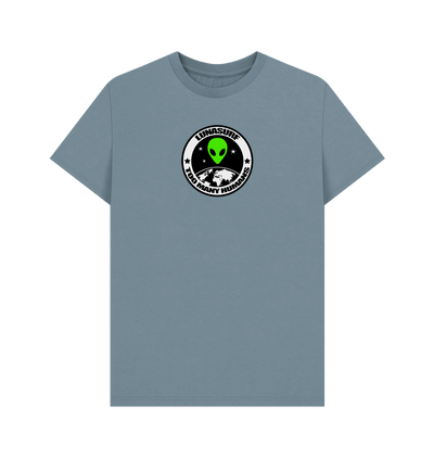 Stone Blue Printed T-shirt