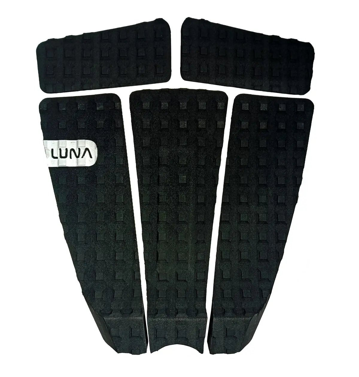 Xplor 5 Piece - Eco Surfboard Traction Pad - Black - Lunasurf