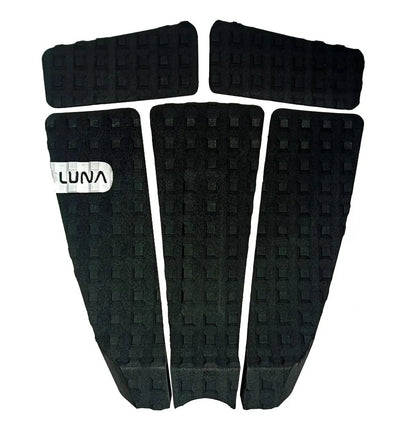 Xplor 5 Piece - Eco Surfboard Traction Pad - Black - Lunasurf