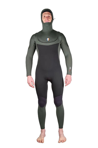Core-X 5/4 Hooded Arc Zip Mens Wetsuit Yamamoto
