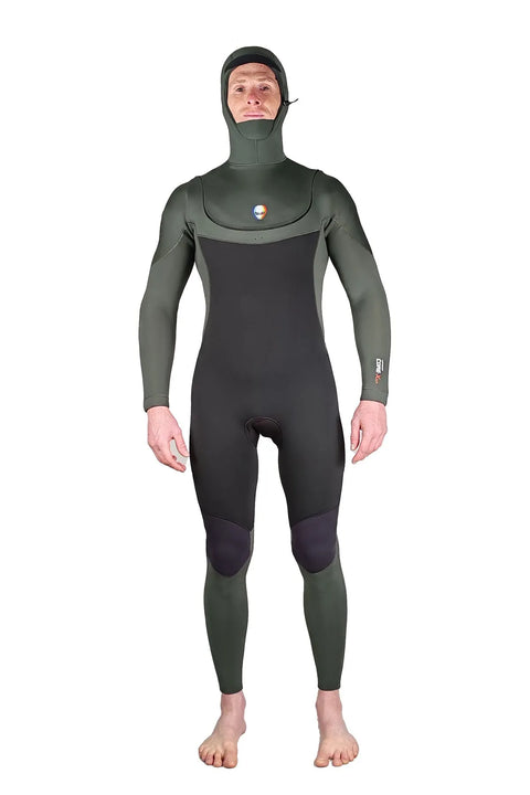 Lunasurf Core-X 5/4 Hooded Arc Zip Mens Wetsuit | Free Shipping