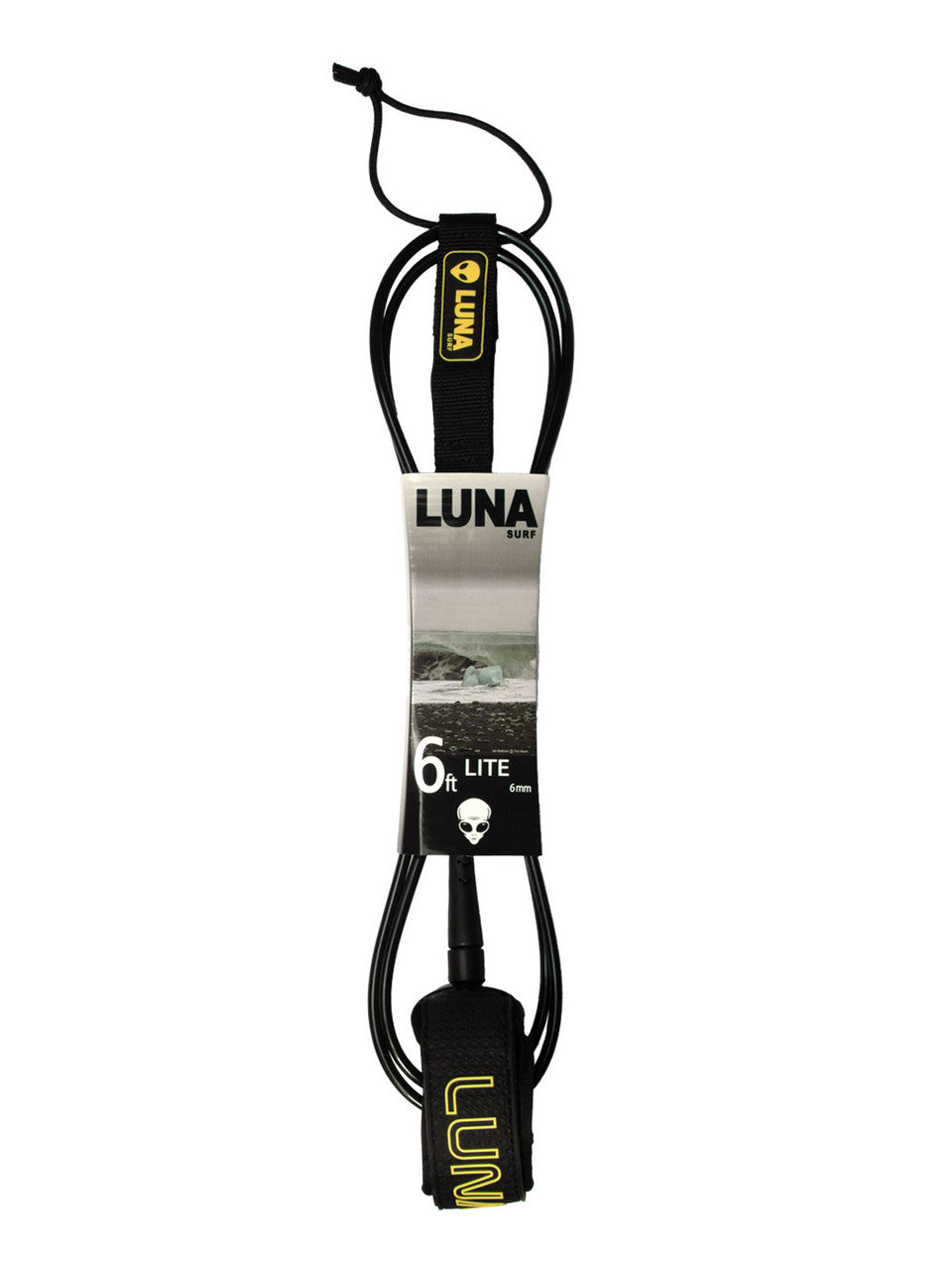 6ft surf leash with 6mm cord. Lite weight, slim cuff.
