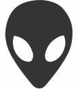 Small Alien head logo