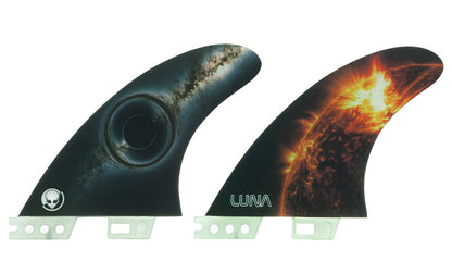 Lunasurf Medium NF New Frontiers Thruster Palmes de planche de surf Dual Tab 2