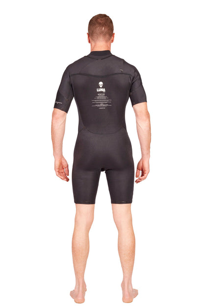 Lunasurf Herren 2 mm Shorty Front-Reißverschluss-Neoprenanzug Yamamoto