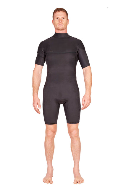 Lunasurf Traje de neopreno corto con cremallera frontal para hombre de 2 mm Yamamoto