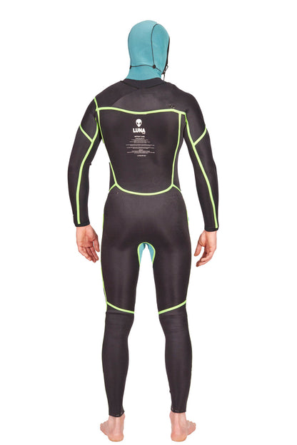 Thermal hooded winter wetsuit for men