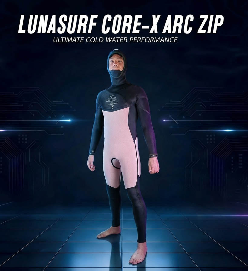 Premium 4/4mm Hooded Wetsuit | Yamamoto Neoprene | Arc Zip Entry