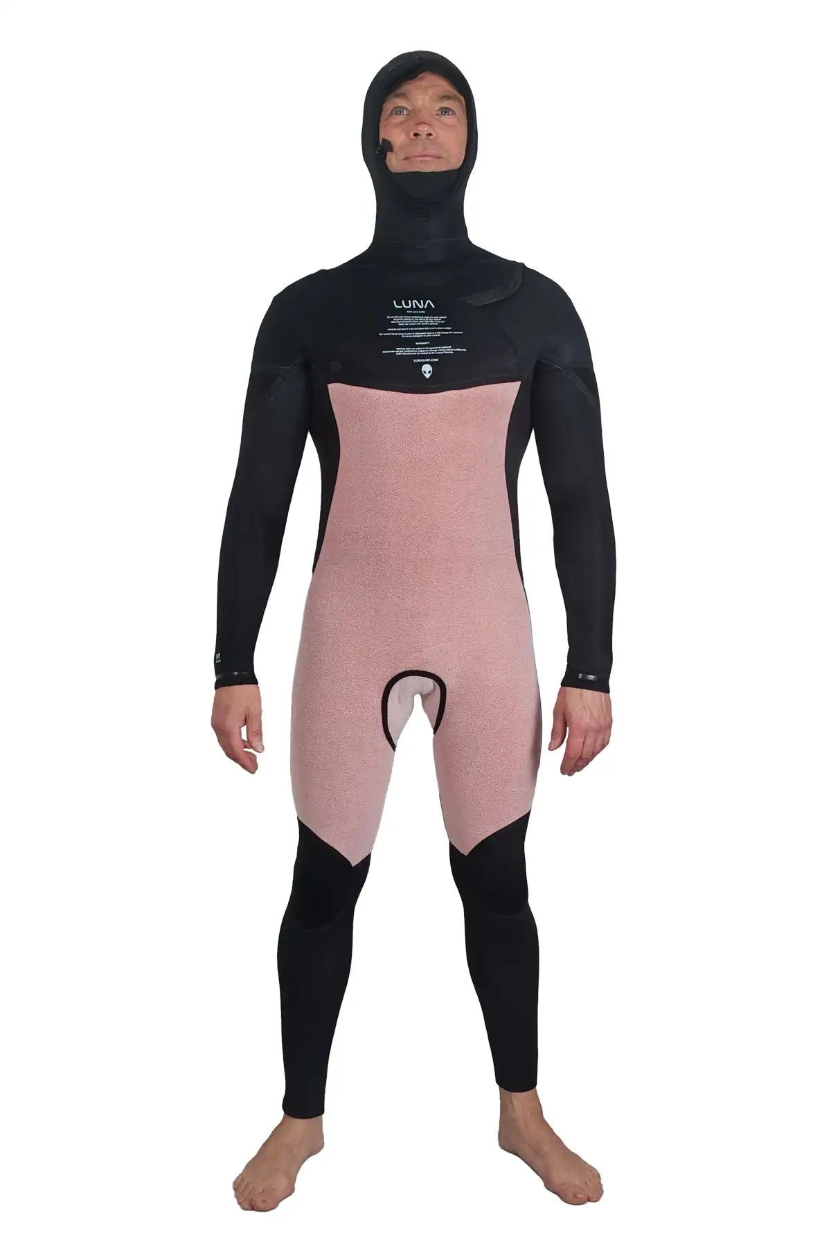 Stealth Core-X 4/4 Hooded Arc Zip Mens Black Wetsuit Yamamoto