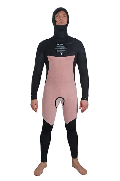 Stealth Core-X 4/4 Hooded Arc Zip Mens Black Wetsuit Yamamoto
