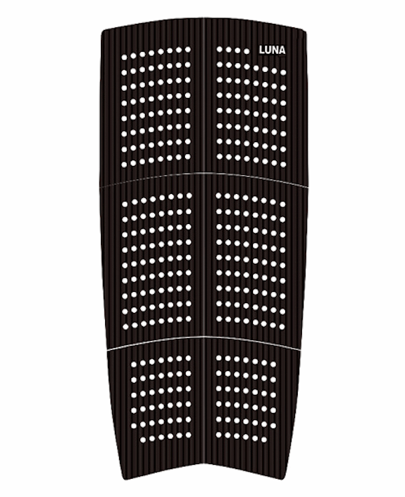 SUP - Longboard - Gun, 6 piece line groove traction pad