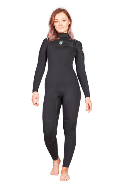 Traje de neopreno para mujer Valkyrie 4/3 con cremallera frontal Yamamoto