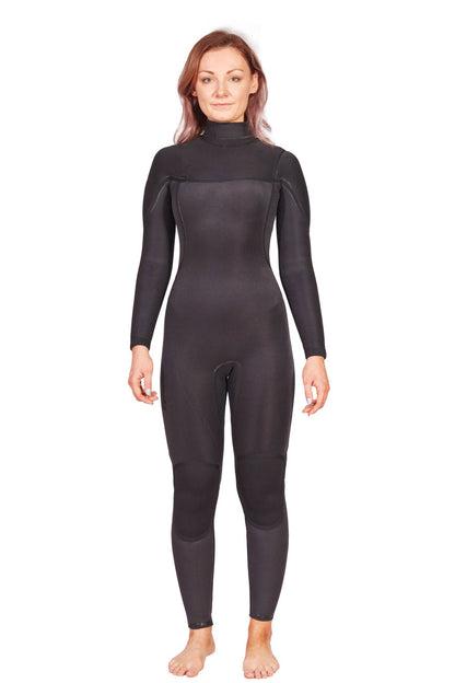 Traje de neopreno para mujer Valkyrie 4/3 con cremallera frontal Yamamoto