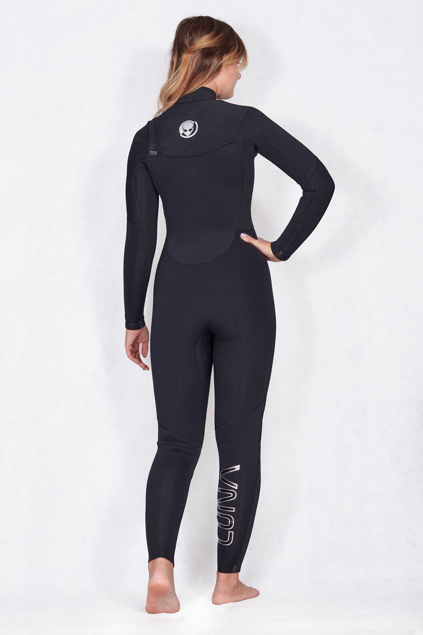 Luna ladies 4/3mm wetsuit black