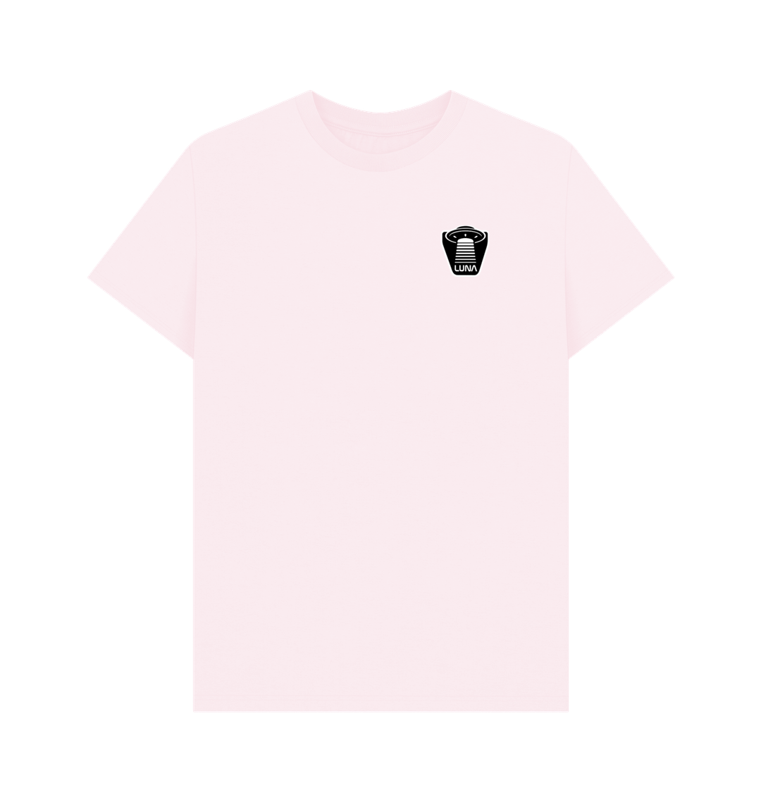 Pink Mens 'UFO BEAMED' Tee | Large Back Print