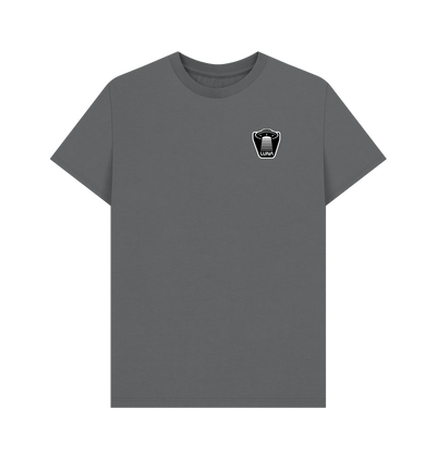 Slate Grey Mens 'UFO BEAMED' Tee | Large Back Print