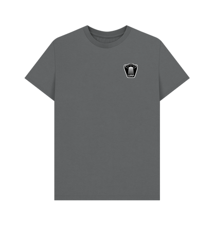 Slate Grey Mens 'UFO BEAMED' Tee | Large Back Print