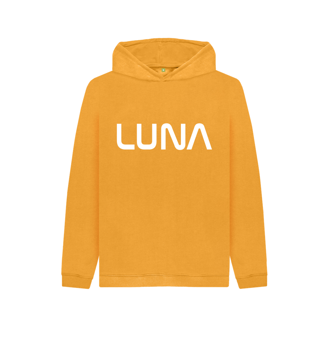 Mustard Kids Astro Text Logo Hoodie