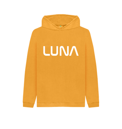 Mustard Kids Astro Text Logo Hoodie