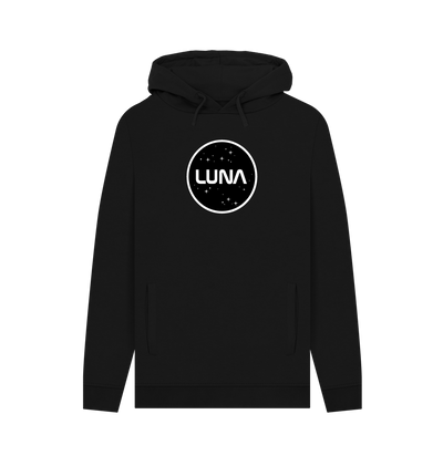 Black Mens Luna Constellation Hoodie