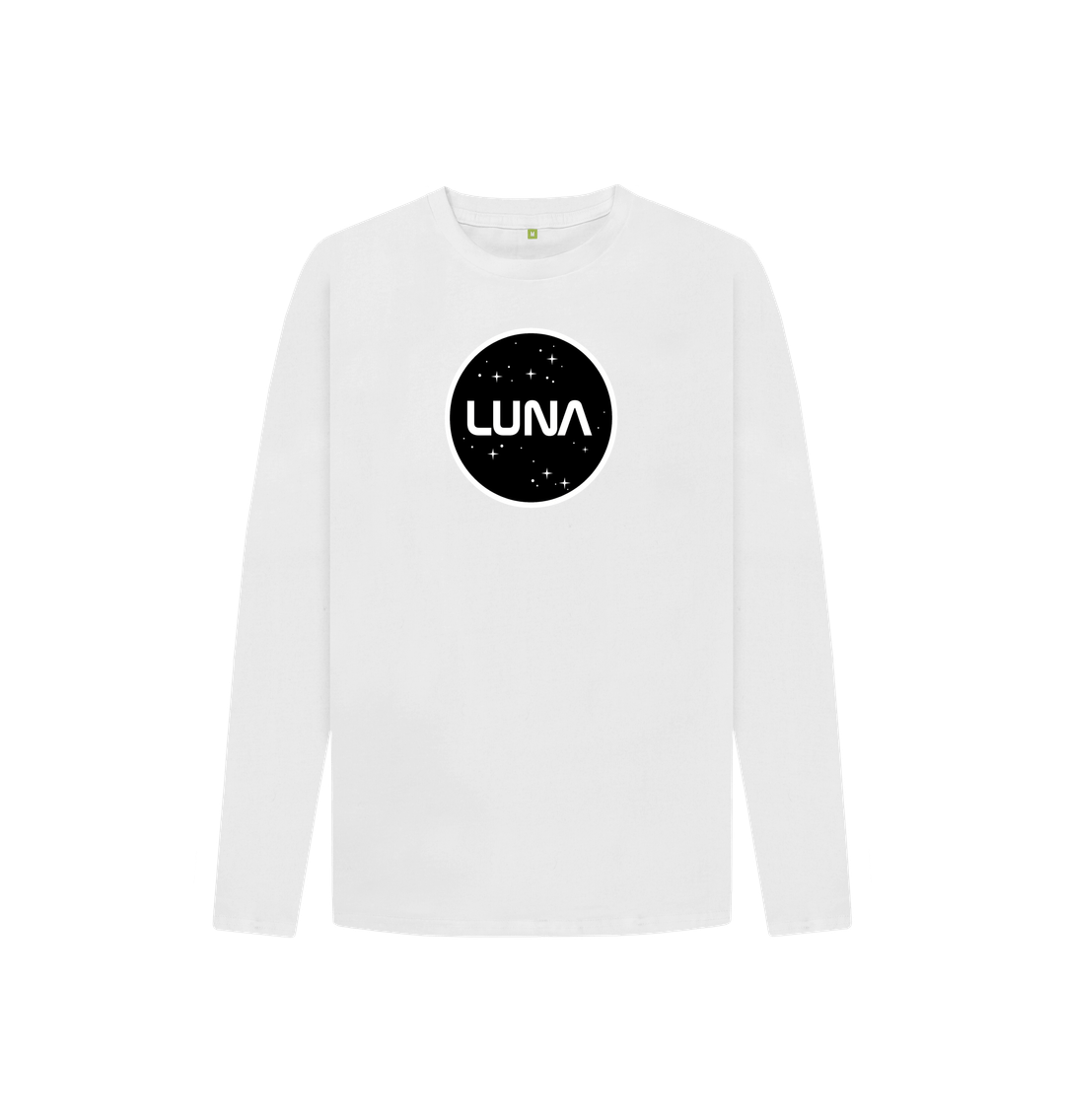 White Kids Luna Constellation Long Sleeve Tee