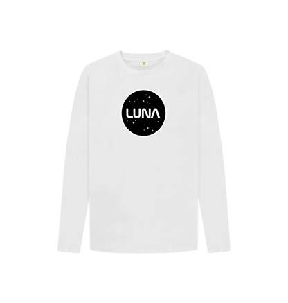 White Kids Luna Constellation Long Sleeve Tee