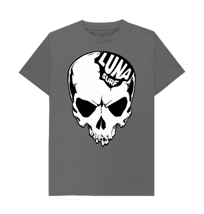 Slate Grey Mens Luna Alien Skull Large Logo