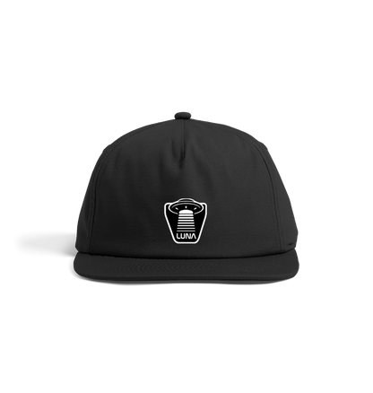 Black Luna BEAMED 5 Panel Cap