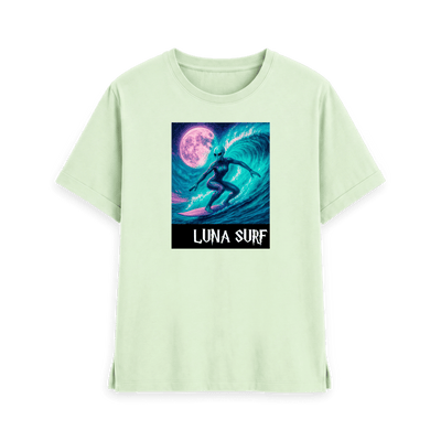 Pastel Green Printed T-shirt Front