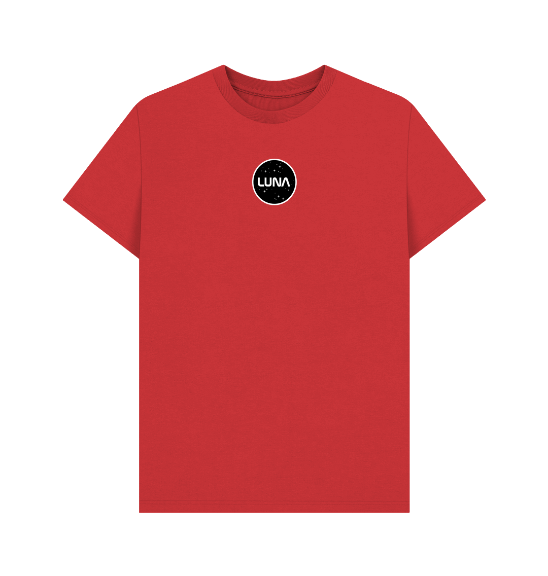 Red Mens 'LUNA CONSTELLATION' Tee | Large Back Print