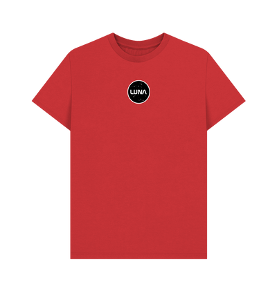 Red Mens 'LUNA CONSTELLATION' Tee | Large Back Print