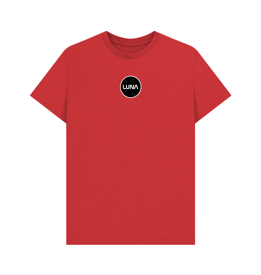 Red Mens 'LUNA CONSTELLATION' Tee | Large Back Print