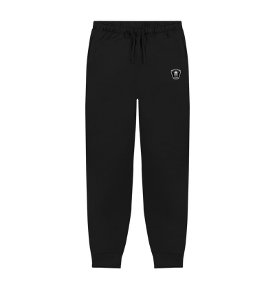 Black Mens Beamed UFO logo Joggers